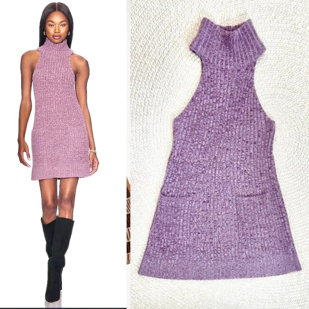 Free People Claude Lavender Knit Dress